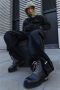 Stutterheim Leren Veterschoenen tot Halverwege de Kuit Black Heren - Thumbnail 6