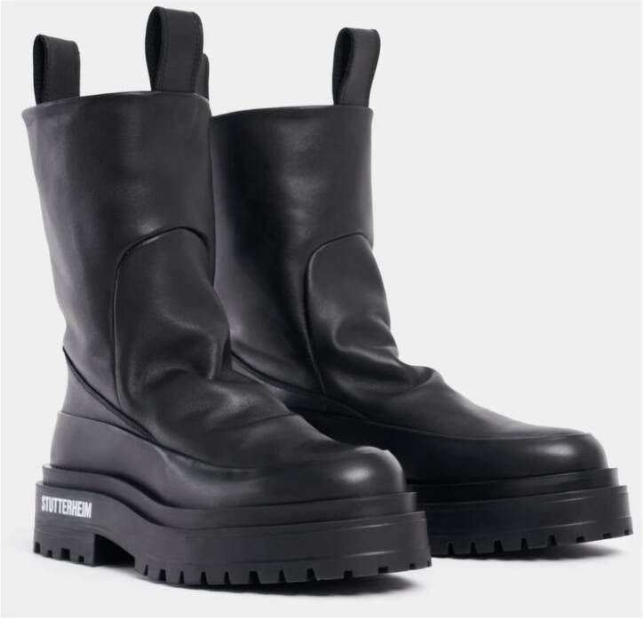 Stutterheim Stevige Leren Laarzen voor Koud Weer