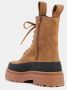 Stutterheim Suède Veterschoenen Mid-Calf Laarzen Brown Unisex - Thumbnail 3