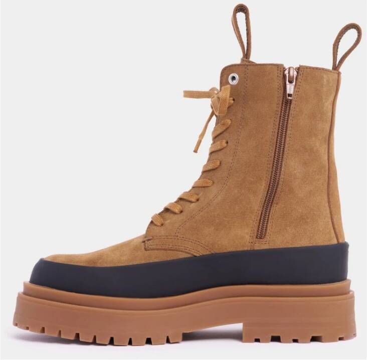 Stutterheim Suède Veterschoenen Mid-Calf Laarzen Brown Unisex