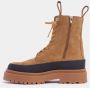 Stutterheim Suède Veterschoenen Mid-Calf Laarzen Brown Unisex - Thumbnail 4