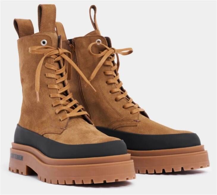 Stutterheim Suède Veterschoenen Mid-Calf Laarzen Brown Unisex