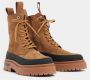 Stutterheim Suède Veterschoenen Mid-Calf Laarzen Brown Unisex - Thumbnail 5