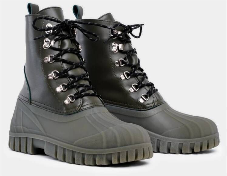 Stutterheim Urban Duck Boots Leer Green Unisex