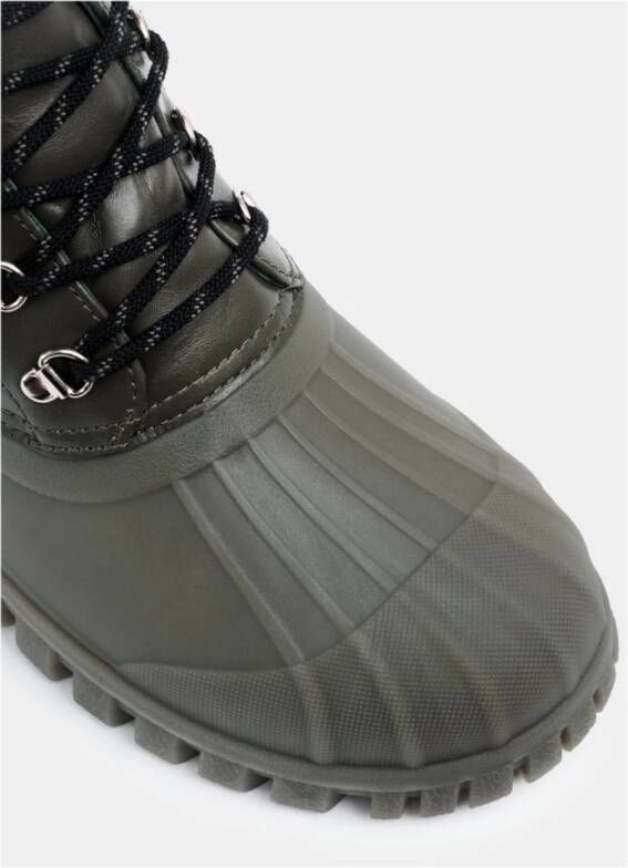 Stutterheim Urban Duck Boots Leer Green Unisex