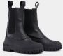 Stutterheim Waterafstotende Leren Patrouillelaarzen Black Unisex - Thumbnail 6