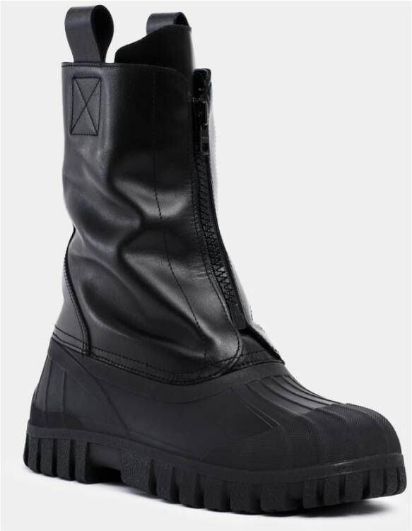 Stutterheim Waterafstotende Leren Ritslaarzen Black Unisex