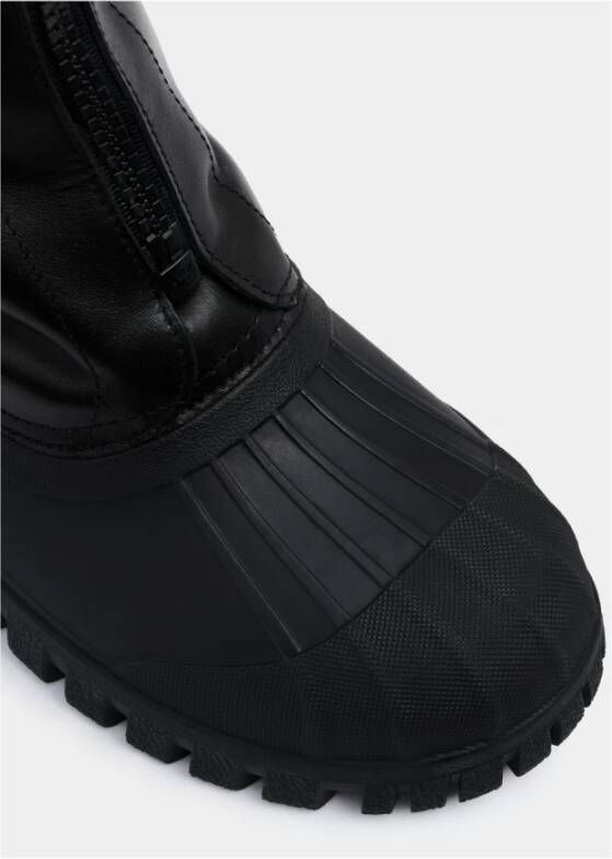 Stutterheim Waterafstotende Leren Ritslaarzen Black Unisex