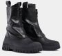 Stutterheim Waterafstotende Leren Ritslaarzen Black Unisex - Thumbnail 6