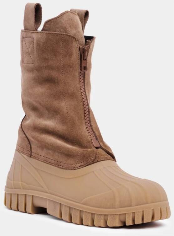 Stutterheim Waterafstotende Ritslaarzen voor Sneeuwweer Brown Unisex