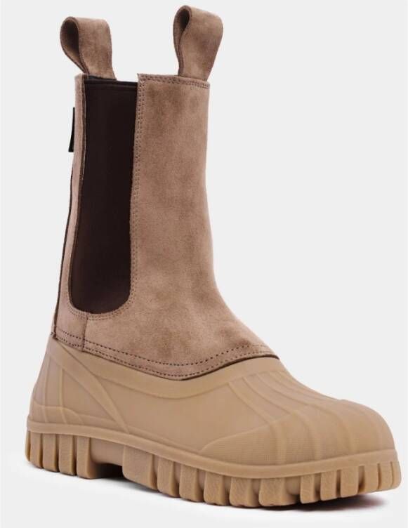 Stutterheim Waterafstotende Suède Winterlaarzen Brown Unisex
