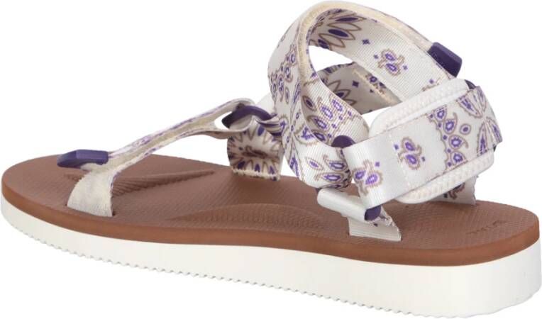 Suicoke Beige Sandalen met Uniek Design