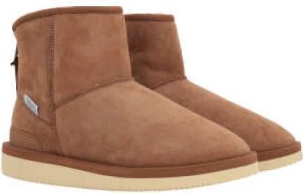 Suicoke Bruine Shearling Laarzen Brown Dames