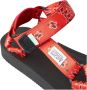 Suicoke Rode Nylon Slip-On Sandalen met Zwarte Patroon Detail Red Dames - Thumbnail 6