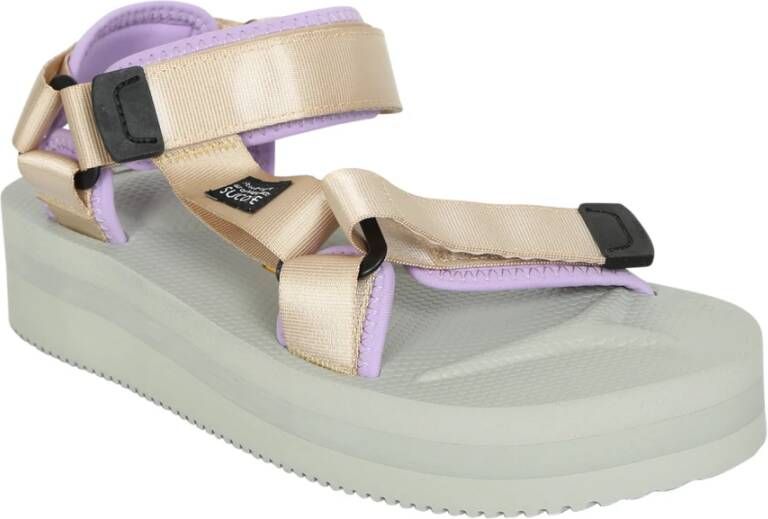 Suicoke Flat Sandals Beige Heren