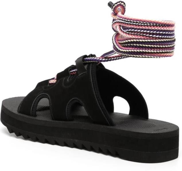 Suicoke Flat Sandals Zwart Dames