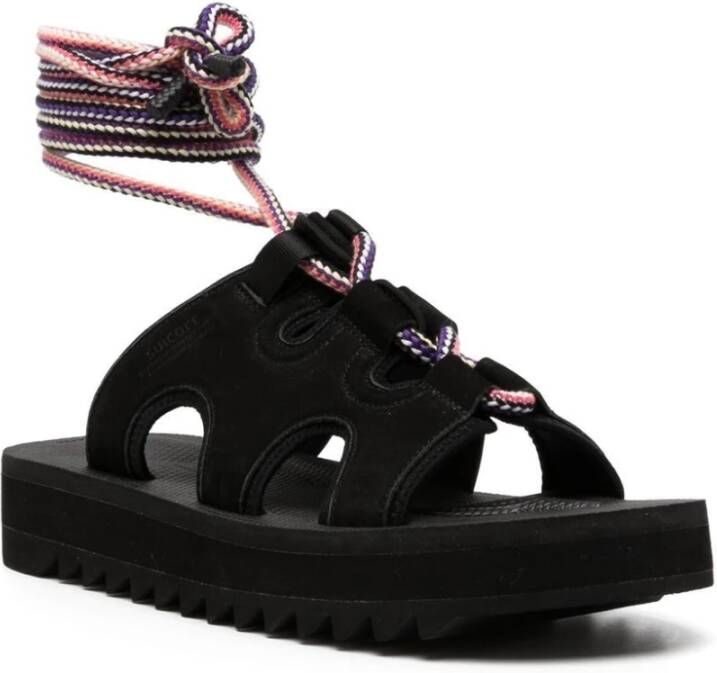 Suicoke Flat Sandals Zwart Dames