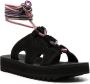 Suicoke Zwarte Sandalen met Touw Enkelveters Black Heren - Thumbnail 6