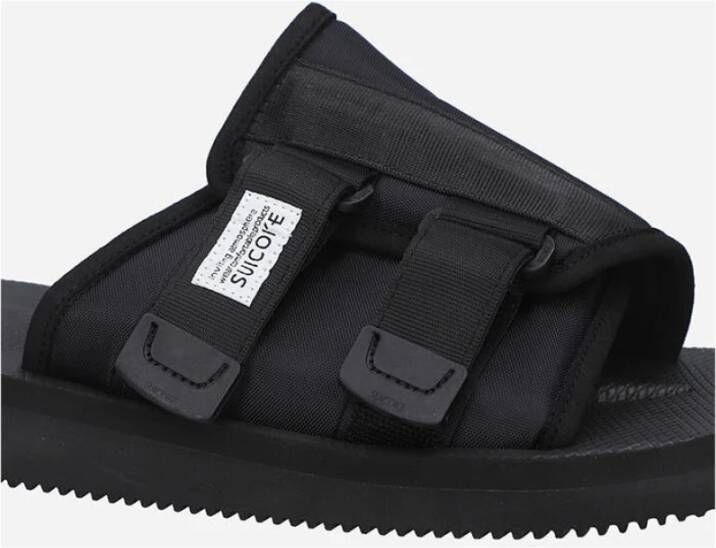 Suicoke Platte sandalen Zwart Unisex