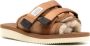 Suicoke Bruine Shearling-Trimmed Slides Brown Dames - Thumbnail 2