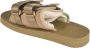 Suicoke Metallic Grijze Mol Sliders voor Vrouwen Beige Dames - Thumbnail 3