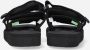 Suicoke Comfortabele zwarte nylon sliders voor heren Black Heren - Thumbnail 9