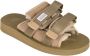 Suicoke Metallic Grijze Mol Sliders voor Vrouwen Beige Dames - Thumbnail 2