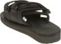 Suicoke Comfortabele zwarte nylon sliders voor heren Black Heren - Thumbnail 14