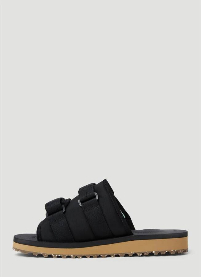 Suicoke Stijlvolle Moto Cab Sandalen Zwart Heren