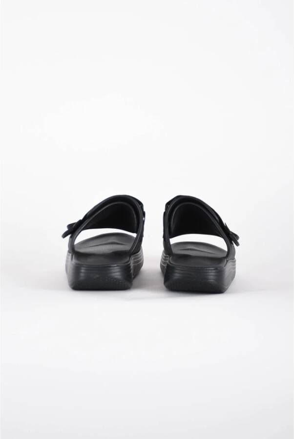 Suicoke Verstelbare band rubberen sandalen Black Heren