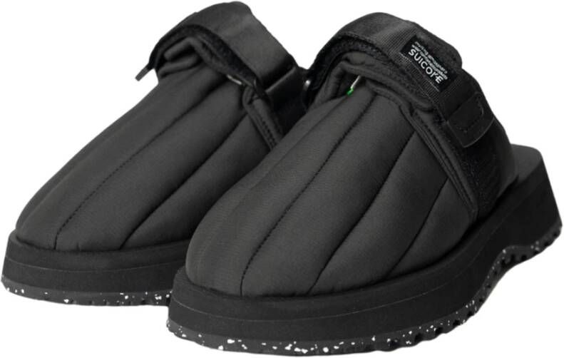 Suicoke Stijlvolle Puff Sandaal Zwart Black Heren