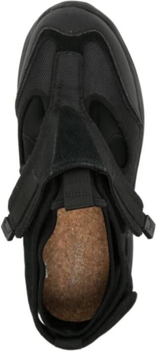 Suicoke Zwarte Flip Flop Sneakers voor Mannen Black Heren