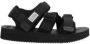 Suicoke Zwarte Nylon Platte Sandalen met Verstelbare Bandjes Black Dames - Thumbnail 2