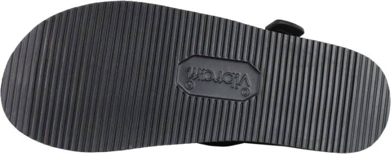 Suicoke Zwarte nylon sandalen met klittenbandsluiting