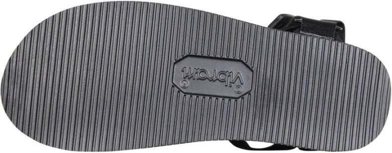 Suicoke Zwarte nylon sandalen met klittenbandsluiting