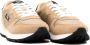 Sun68 Beige Suède en Stoffen Sneakers met Zwarte Details Beige Dames - Thumbnail 11