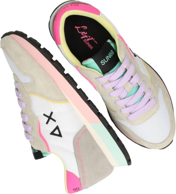 Sun68 Ally Color Explosion sneaker Beige Dames