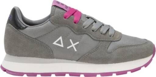 Sun68 Ally Solid Nylon Sneakers voor vrouwen Gray Dames