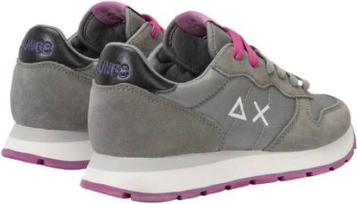 Sun68 Ally Solid Nylon Sneakers voor vrouwen Gray Dames