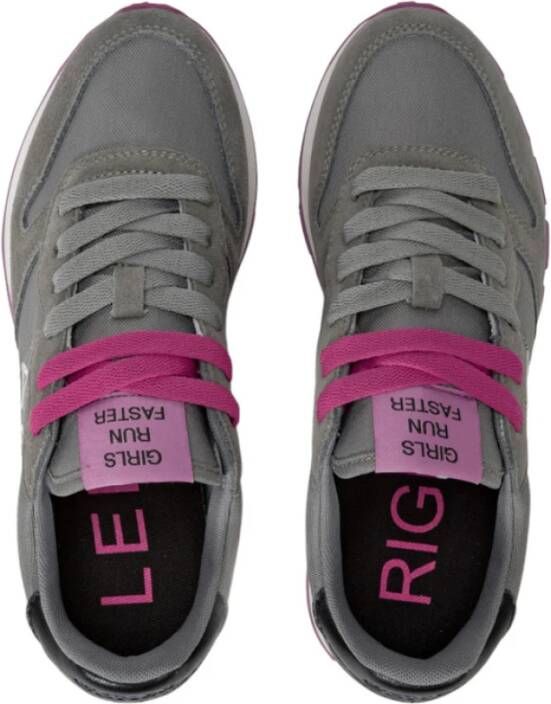 Sun68 Ally Solid Nylon Sneakers voor vrouwen Gray Dames