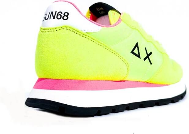 Sun68 Stijlvolle Ally Solid Sneakers Yellow Dames