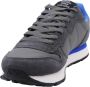 Sun68 Tom Solid Heren Sneakers Schoenen Grijs Z44101 - Thumbnail 8