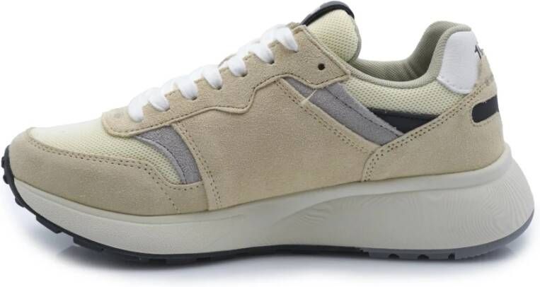 Sun68 Beige Heren Hoge Top Sneakers Beige Heren