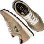 Sun68 Beige Suède en Stoffen Sneakers met Zwarte Details Beige Dames - Thumbnail 3