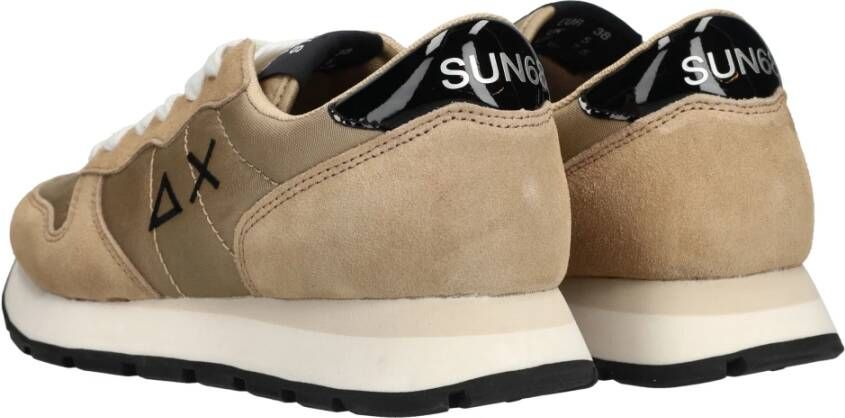 Sun68 Beige Leren en Nylon Sneaker voor Dames Beige Heren