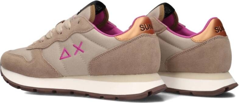 Sun68 Beige Nylon Sneakers voor de herfst