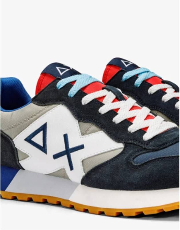 Sun68 Bicolor Navy Sneakers Multicolor Heren