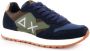 Sun68 Blauwe Sneakers Bicolor Leer Textiel Blue Heren - Thumbnail 6