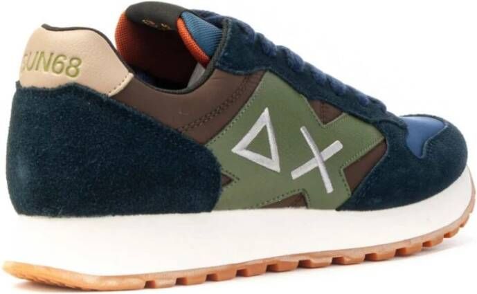 Sun68 Bicolor Technische Stof Sneakers Multicolor Heren
