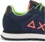 Sun68 Blauw Marineblauw Casual Sneakers Tom Fluo - Thumbnail 2